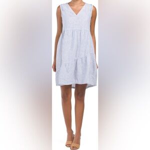 Lucky Brand Seersucker Mini Dress Beach Coverup